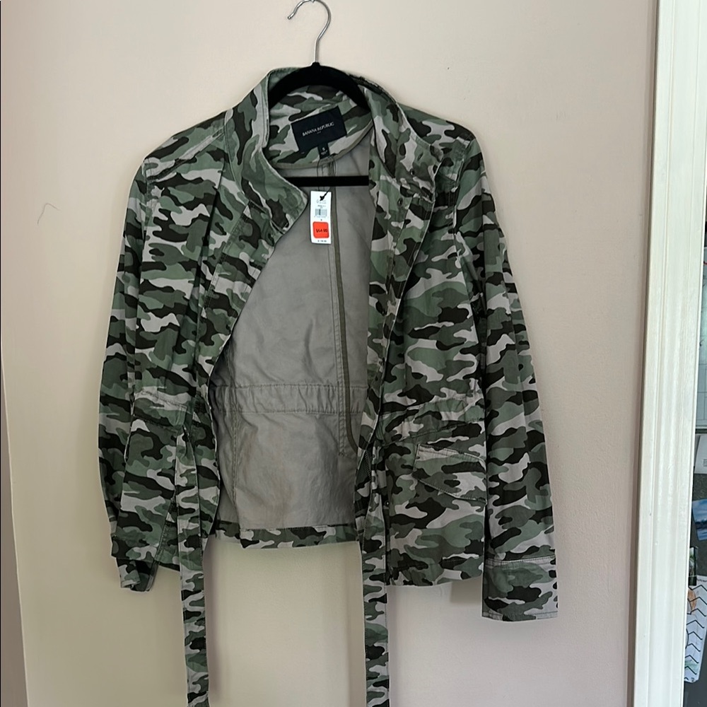 Banana Republic Green Camouflage Field Jacket